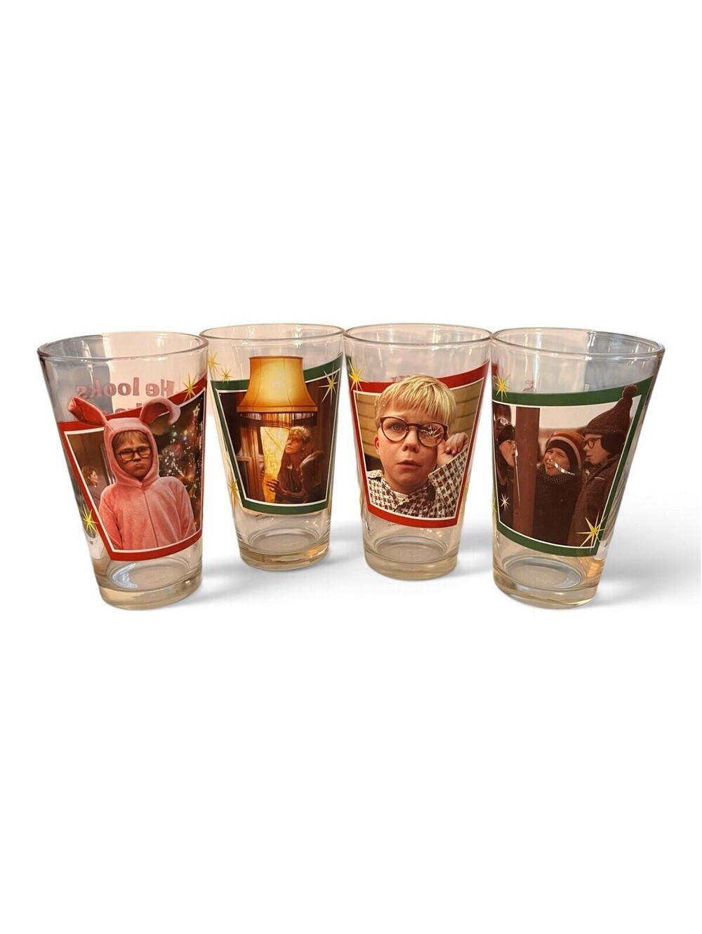 A Christmas Story Collectors Series 16oz Pint Glasses Set of 4 iCup 2016